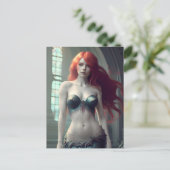 Fantasy Mermaid Briefkaart (Staand voorkant)