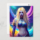 Fantasy Mermaid Briefkaart (Voorkant / Achterkant)