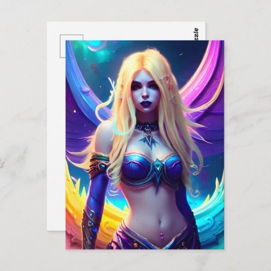 Fantasy Mermaid Briefkaart (Voorkant / Achterkant)