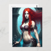 Fantasy Mermaid Briefkaart (Voorkant / Achterkant)