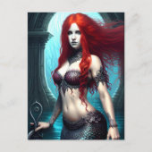 Fantasy Mermaid Briefkaart (Voorkant)