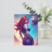 Fantasy Mermaid Briefkaart (Staand voorkant)