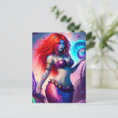 Fantasy Mermaid Briefkaart (Staand voorkant)