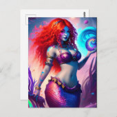 Fantasy Mermaid Briefkaart (Voorkant / Achterkant)