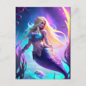 Fantasy Mermaid Briefkaart (Voorkant)