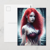 Fantasy Mermaid Briefkaart (Voorkant / Achterkant)
