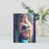 Fantasy Mermaid Briefkaart (Staand voorkant)
