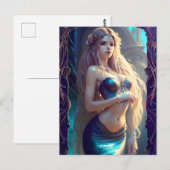 Fantasy Mermaid Briefkaart (Voorkant / Achterkant)