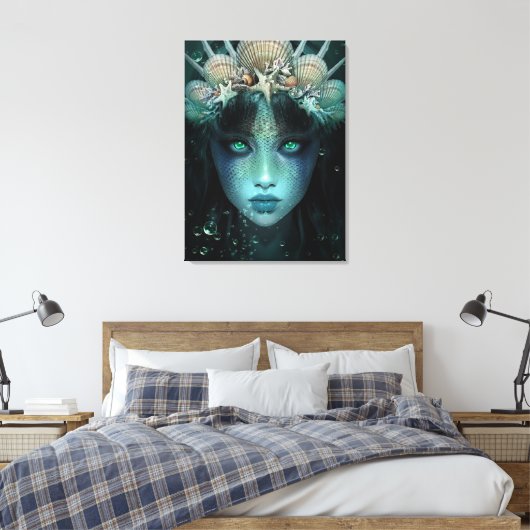 Fantasy Mermaid Canvas Afdruk (Insitu (Slaapkamer))