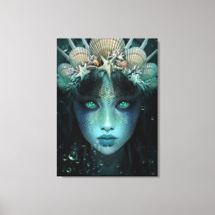 Fantasy Mermaid Canvas Afdruk