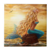 Fantasy Mermaid Ceramic Tile Tegeltje (Voorkant)