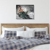 Fantasy Mermaid Fairy Tale Canvas Afdruk (Insitu (Slaapkamer))