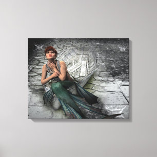 Fantasy Mermaid Fairy Tale Canvas Afdruk
