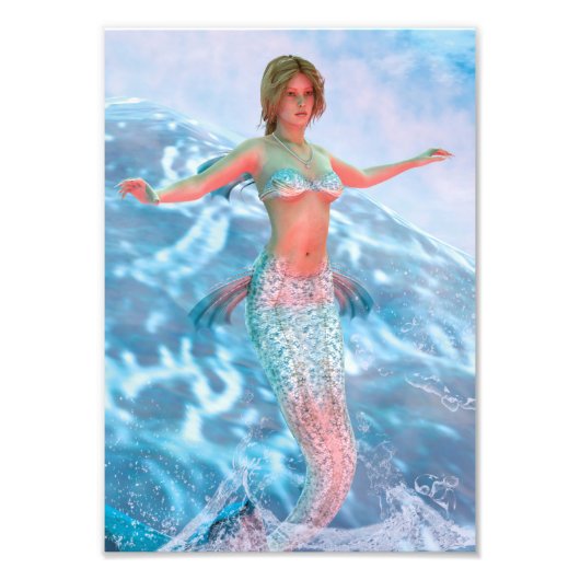 Fantasy Mermaid Foto Afdruk (Voorkant)