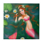 Fantasy mermaid met leugens tegeltje (Voorkant)