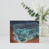 Fantasy Mermaid Ocean Cube Briefkaart (Staand voorkant)