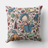 Fantasy Mermaid Pattern Kussen (Achterkant)