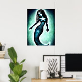 Fantasy Mermaid Poster (Thuiskantoor)