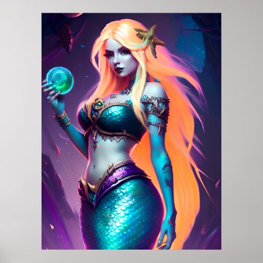 Fantasy Mermaid Poster (Voorkant)