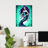 Fantasy Mermaid Poster (Thuiskantoor)