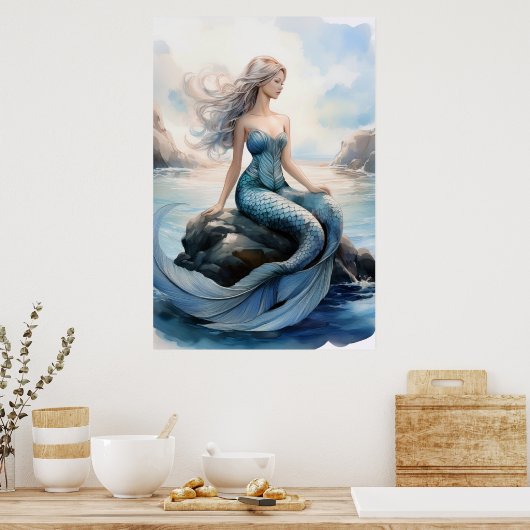 Fantasy Mermaid Poster (Keuken)