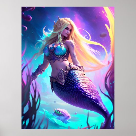 Fantasy Mermaid Poster (Voorkant)