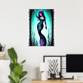 Fantasy Mermaid Poster (Thuiskantoor)