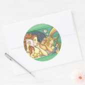 FANTASY MERMAID SISTERHOOD SHARING SECRET WISDOMS RONDE STICKER (Envelop)