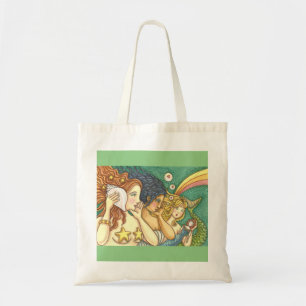 FANTASY MERMAID SISTERHOOD SHARING SECRET WISDOMS TOTE BAG