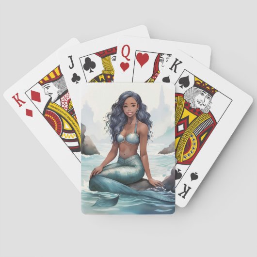 Fantasy Mermaid-speelkaarten Pokerkaarten (Achterkant)