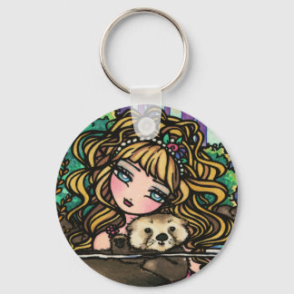 Fantasy Mermaid Zee Otter Fairy Sleutelhanger