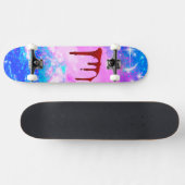 Fantasy met bloed persoonlijk skateboard (Horizontaal)
