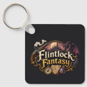 Fantasy met vuursteenslot sleutelhanger (Voorkant)
