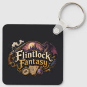 Fantasy met vuursteenslot sleutelhanger (Achterkant)