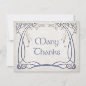 Fantasy middeleeuwse Keltische bruiloft Bedankkaart (Voorkant)