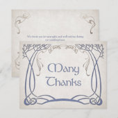 Fantasy middeleeuwse Keltische bruiloft Bedankkaart (Voorkant / Achterkant)