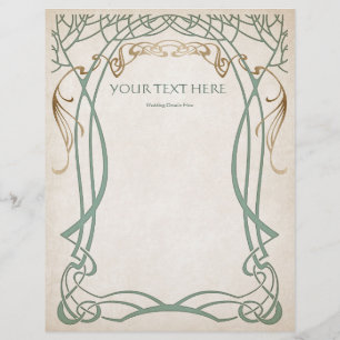 Fantasy middeleeuwse Keltische bruiloft Flyer