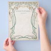 Fantasy middeleeuwse Keltische bruiloft Flyer (Hand)