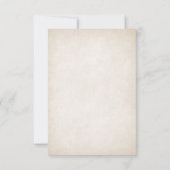 Fantasy middeleeuwse Keltische bruiloft RSVP Kaartje (Achterkant)