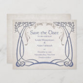 Fantasy middeleeuwse Keltische bruiloft Save The Date (Voorkant / Achterkant)