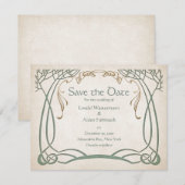 Fantasy middeleeuwse Keltische bruiloft Save The Date (Voorkant / Achterkant)