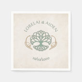 Fantasy middeleeuwse Keltische bruiloft Servet (Voorkant)