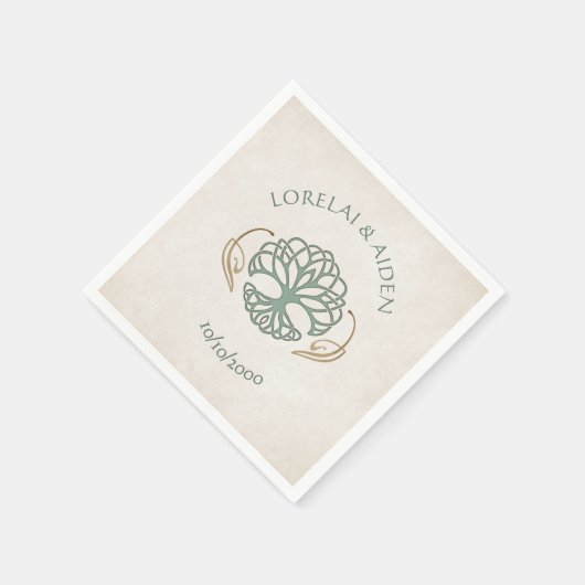 Fantasy middeleeuwse Keltische bruiloft Servet (Hoek)