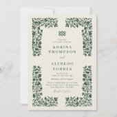 Fantasy Middeleeuwse Keltische Knoop Huwelijksuitn Kaart (Voorkant)