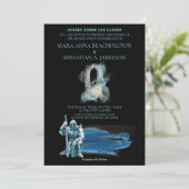 ** Fantasy middeleeuwse Knight Castle Stairs bruil Kaart (Staand voorkant)