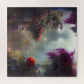 Fantasy Misty Rainy Magical Garden Landschap Legpuzzel (Horizontaal)