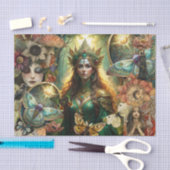 Fantasy Mixed Media Collage Decoupage Tissuepapier (Craft)