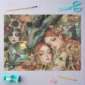 Fantasy Mixed Media Tuin Collage Decoupage Tissuepapier (Craft)