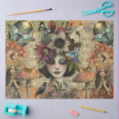 Fantasy Mixed Media Tuin Collage Decoupage Tissuepapier (Craft)
