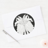 Fantasy Monster Ronde Sticker (Envelop)